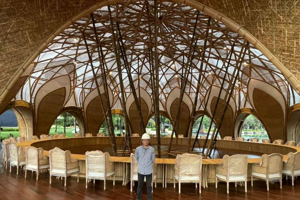 Pakar Bambu UGM Terlibat dalam Pembangunan Bamboo Dome di KTT G20, Cuaca Ekstrem Jadi Penguji