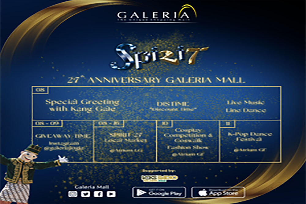 Keseruan Anniversary Galeria Mall yang ke 27 tahun