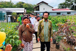 Menyaksikan Pembuatan Pupuk, Sultan HB X Berkeliling di Lumbung Mataraman Gunungkidul