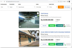 Ratusan Bekas Pabrik Dijual Murah di Situs Online, Imbas PHK?