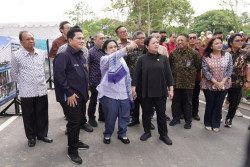 Bersama Tinjau Warisan Soekarno di Bali, Hubungan Erick Thohir dan Megawati Makin Mesra