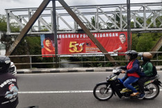 Spanduk Partai di Cagar Budaya Jembatan Pangukan Sleman Akan Dicopot