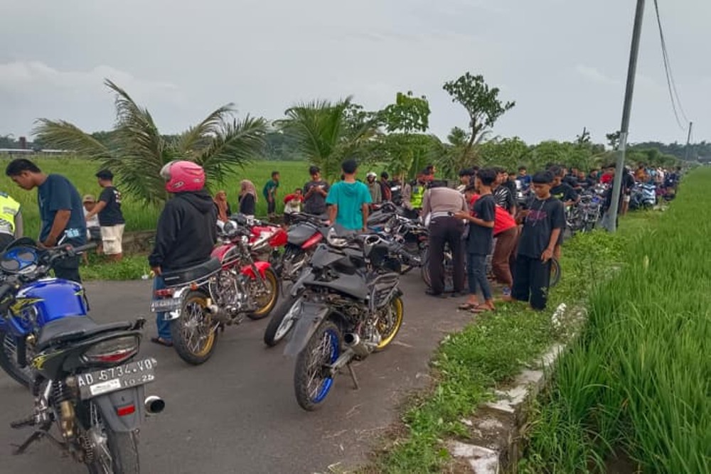 Trek-trekan Motor Berknalpot Brong di Jembatan Jokowi Kragan Dibubarkan Polisi, Ratusan Motor Disita