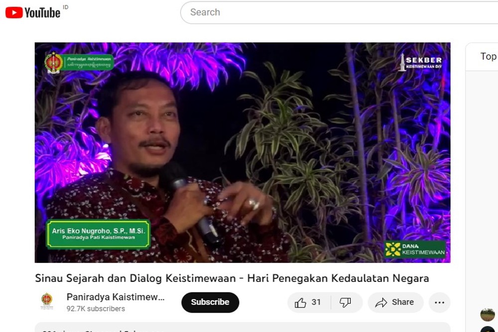 Informasi Tentang Dana Keistimewaan Bisa Diakses di Semua Platform Digital