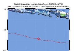 Jember Diguncang Gempa Magnitudo 5,7, BMKG: Tidak Berpotensi Tsunami