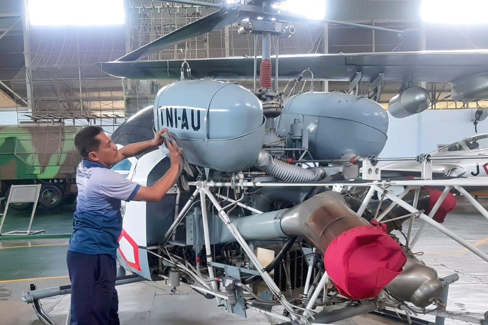 Sambut Ramadhan, Koleksi Museum TNI AU di Jogja Dibersihkan