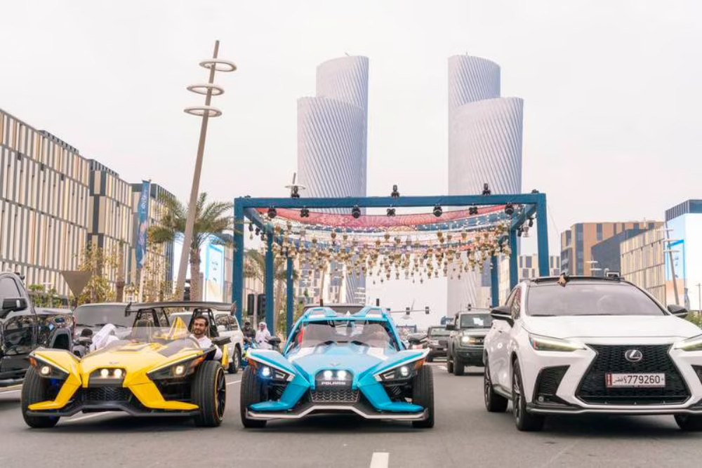 Bukan Main, Parade Mobil Mewah Jadi Tradisi Ngabuburit Warga Qatar