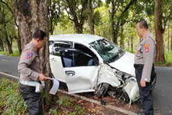 Ngantuk, Pemudik Alami Laka Tunggal di Gunungkidul