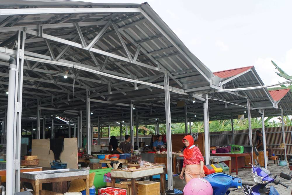 Pedagang Pasar Sentul Jogja Pindah ke Selter, Retribusi Dipatok Setengah Harga