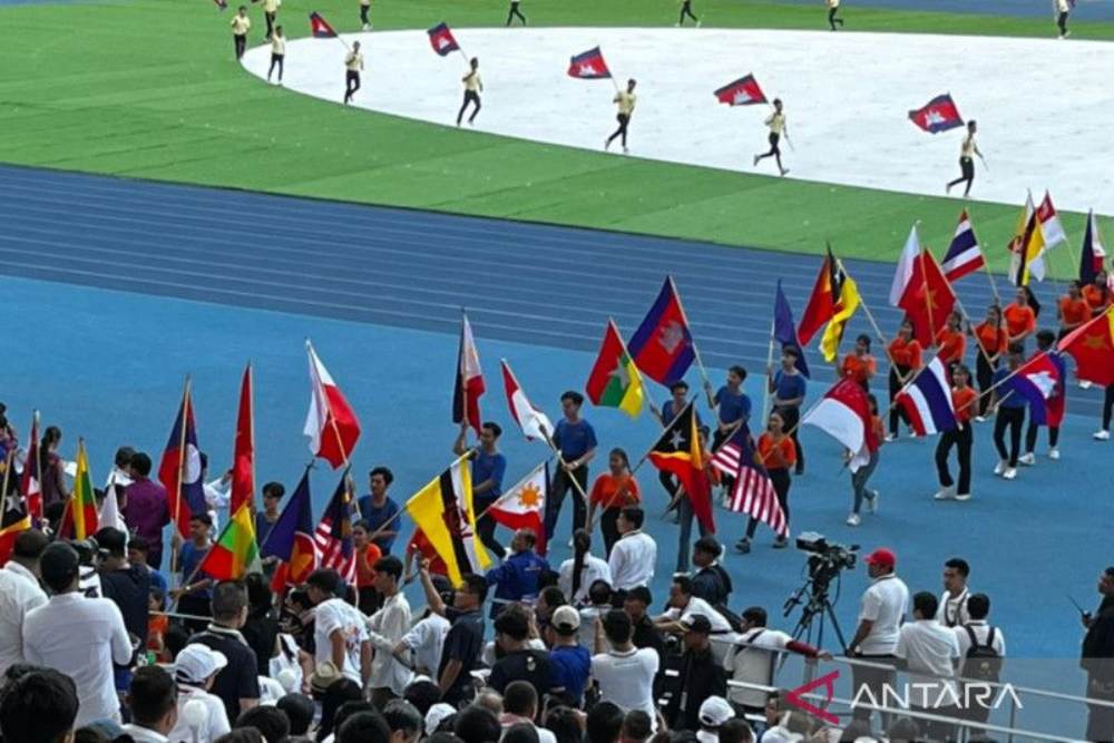 Pembukaan SEA Games Kamboja, Semua Bendera Indonesia Terbalik