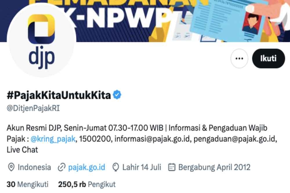 Seluruh Aplikasi Pajak Online DJP Tidak Bisa Diakses pada 21 Mei 2023