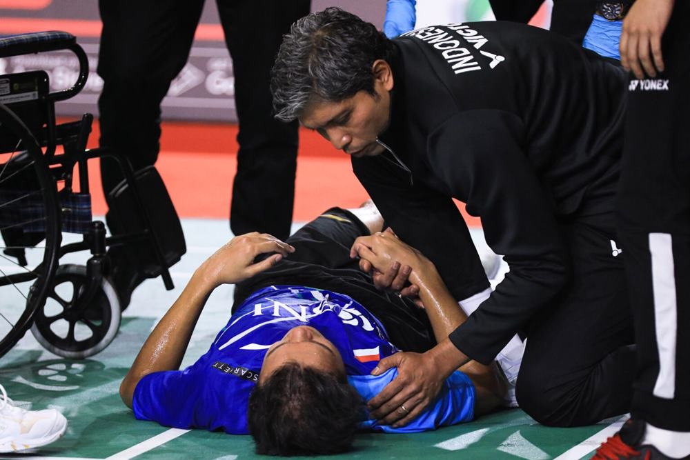Cedera Parah di Malaysia Masters, Christian Adinata Ditangani Serius