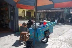 Miris! Motor dan Gerobak Penjual Es Cincau Digondol Maling