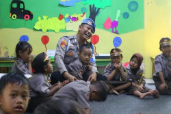 Kisah Bripka Heri Prasetyo Dirikan TK Gratis di Pelosok Gunungkidul