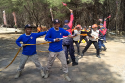 Tingkatkan Kemampuan Penanganan Bencana, Ratusan Sukarelawan Bantul Ikut Adu Ketangkasan