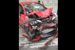 Kecelakaan di Kulonprogo, Honda Jazz Tabrak Motor dan Mini Bus, Begini Kondisinya