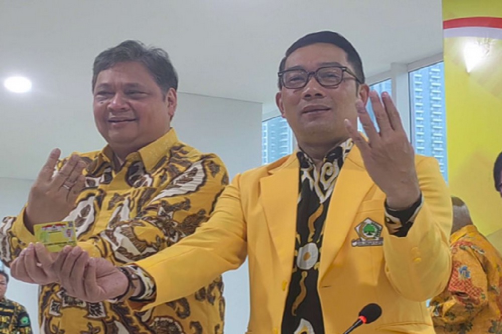 Golkar Sodorkan Airlangga dan Ridwan Kamil Jadi Cawapres