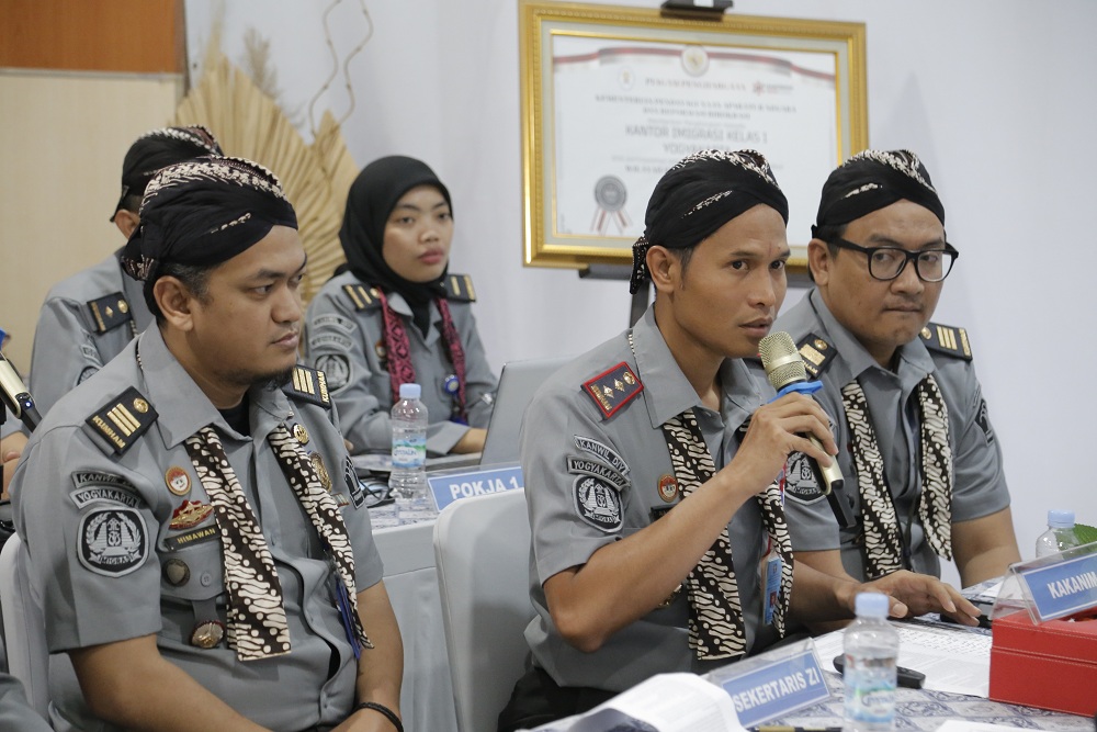 Kantor Imigrasi Yogyakarta Jalani Evaluasi Pembangunan Zona Integritas Tahun 2023
