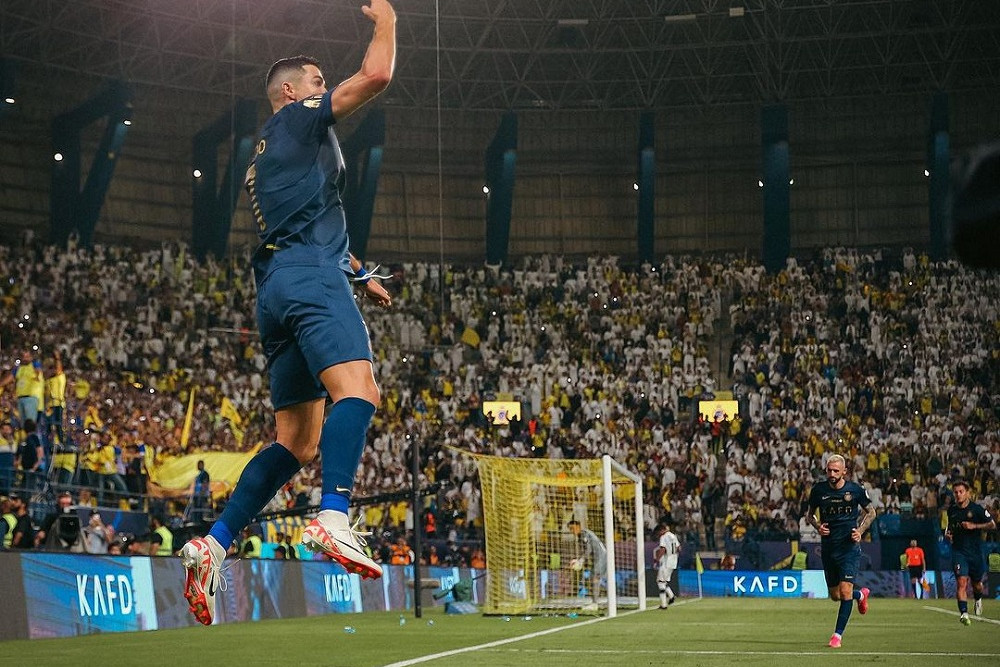 Cristiano Ronaldo Pamer Selebrasi Baru Usai Bawa Al Nassr Menang 4-0