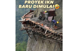 Beredar Foto Pekerja IKN Membuat Jalan di Tepi Tebing Curam dan Berbahaya, Ini Faktanya