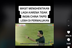 Beredar Video Wasit Hentikan Laga Indonesia-Taiwan karena Kasihan, Ini Faktanya