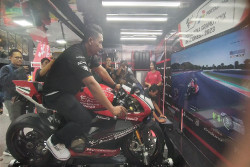 Roadshow Pertamina Grand Prix (GP) of Indonesia 2023 Sambangi Jogja, Yuk Rasakan Pengalaman Jadi Pembalap MotoGP