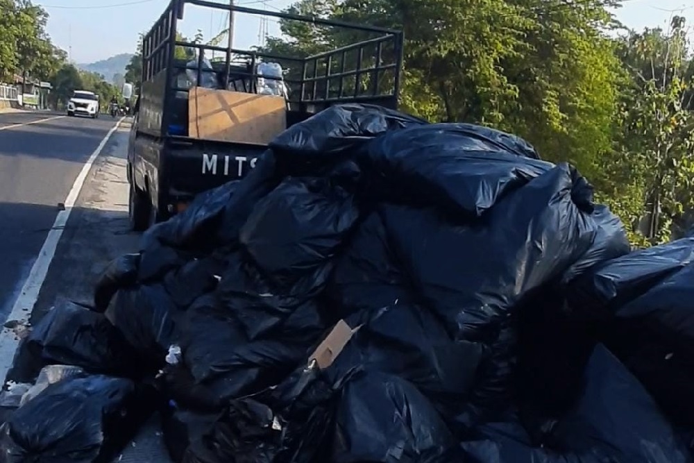Gara-gara Pikap Mogok, Penyelundupan Sampah ke Gunungkidul Terbongkar