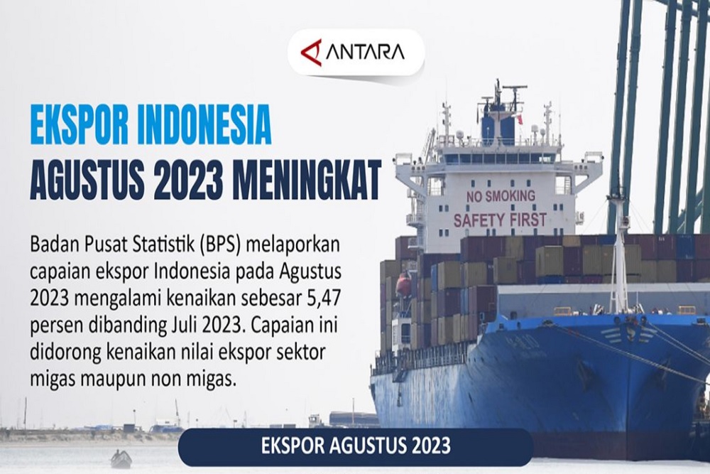 Ekspor Indonesia pada Agustus 2023 Meningkat