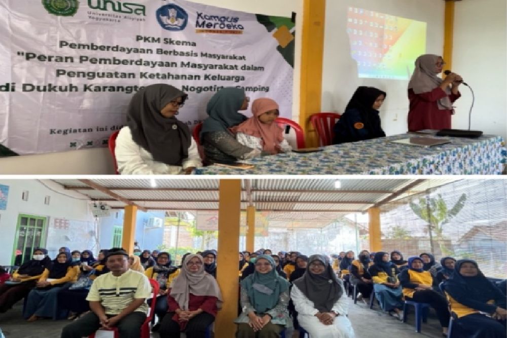 UNISA Yogyakarta Hadir dalam Program Penguatan Ketahanan Keluarga di Dukuh Karangtengah Gamping Sleman