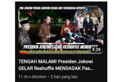 Presiden Jokowi Dikabarkan Reshuffle Kabinet Mendadak, Ini Faktanya