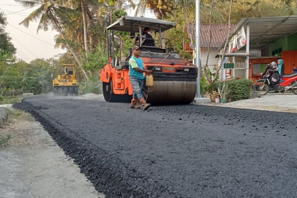Pembangunan Jalan Caturharjo-Bambanglipuro Bantul Dikebut