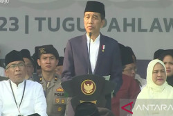 Apel Hari Santri, Jokowi Bicara Krisis Ekonomi hingga Jihad