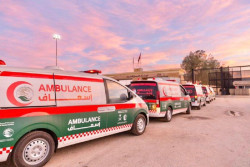 Belasan Ambulans Bantuan Kemanusiaan Arab Saudi Masuk ke Jalur Gaza