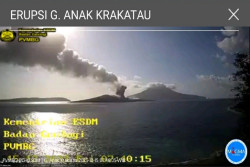 Gunung Anak Krakatau Meletus Lagi Hari Ini, Lontarkan Abu Sejauh 357 Meter