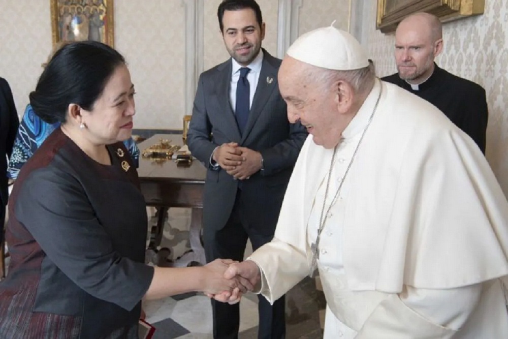 Puan Maharani Bahas Toleransi dengan Paus Fransiskus di Vatikan