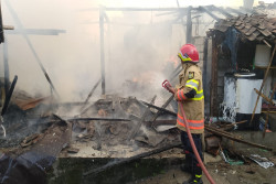 Kebakaran di Umbulharjo, Rumah Warga Habis Terbakar Rata Dengan Tanah
