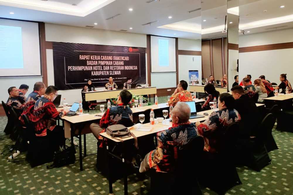 Bahas Program Kerja, PHRI BPC Sleman Rakercab di The Atrium Hotel and Resort Yogyakarta