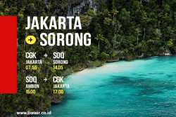 Langsung ke Destinasi Impian: Lion Air Rilis Penerbangan Non-Stop Jakarta - Sorong