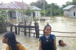 Banjir Sejak Jumat, Sejumlah Keluarga di Tranbadep Bengkulu Mengungsi
