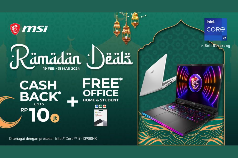5 Rekomendasi Laptop MSI Terjangkau di Bawah Rp15 Juta, Lebih Murah dengan Ramadan Deals