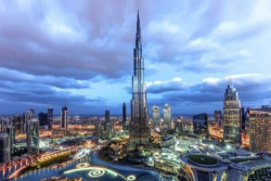 Beri Dukungan Korban Teroris, Burj Khalifa di Dubai Nyalakan Bendera Rusia