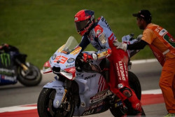 Kronologi Tabrakan Bagnaia dengan Marquez di MotoGP Portugal 2024