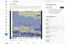 Gempa Bumi Tektonik Magnitudo 5,6 Terjadi di Laut Jawa Kedalaman 10 Km