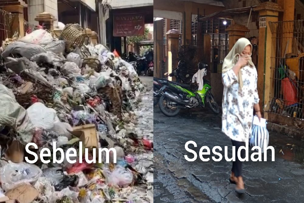 Viral Sampah Menumpuk Selama Seminggu di Pasar Beringharjo Timur, Sudah Diangkut Sisakan Bau Menyengat