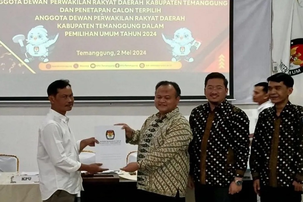 KPU Temanggung Tetapkan 45 Anggota DPRD Terpilih
