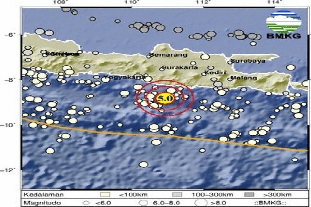 Gempa Bumi Magnitudo 5,0 Landa Pacitan, BMKG Jelaskan Penyebabnya