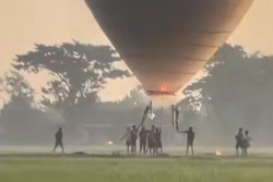 Viral Insiden Balon Udara Raksasa Meledak dan Membakar Sejumlah Remaja di Ponorogo
