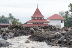 Petakan Potensi, BNPB-PVMBG Pantau Sedimen di Hulu Sungai Gunung Marapi