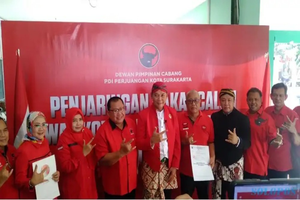 Wakil Wali Kota Solo Teguh Prakosa Daftar Balon di Pilkada Lewat PDIP