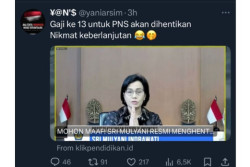 Muncul Kabar Gaji ke-13 PNS Dihentikan, Ini Faktanya